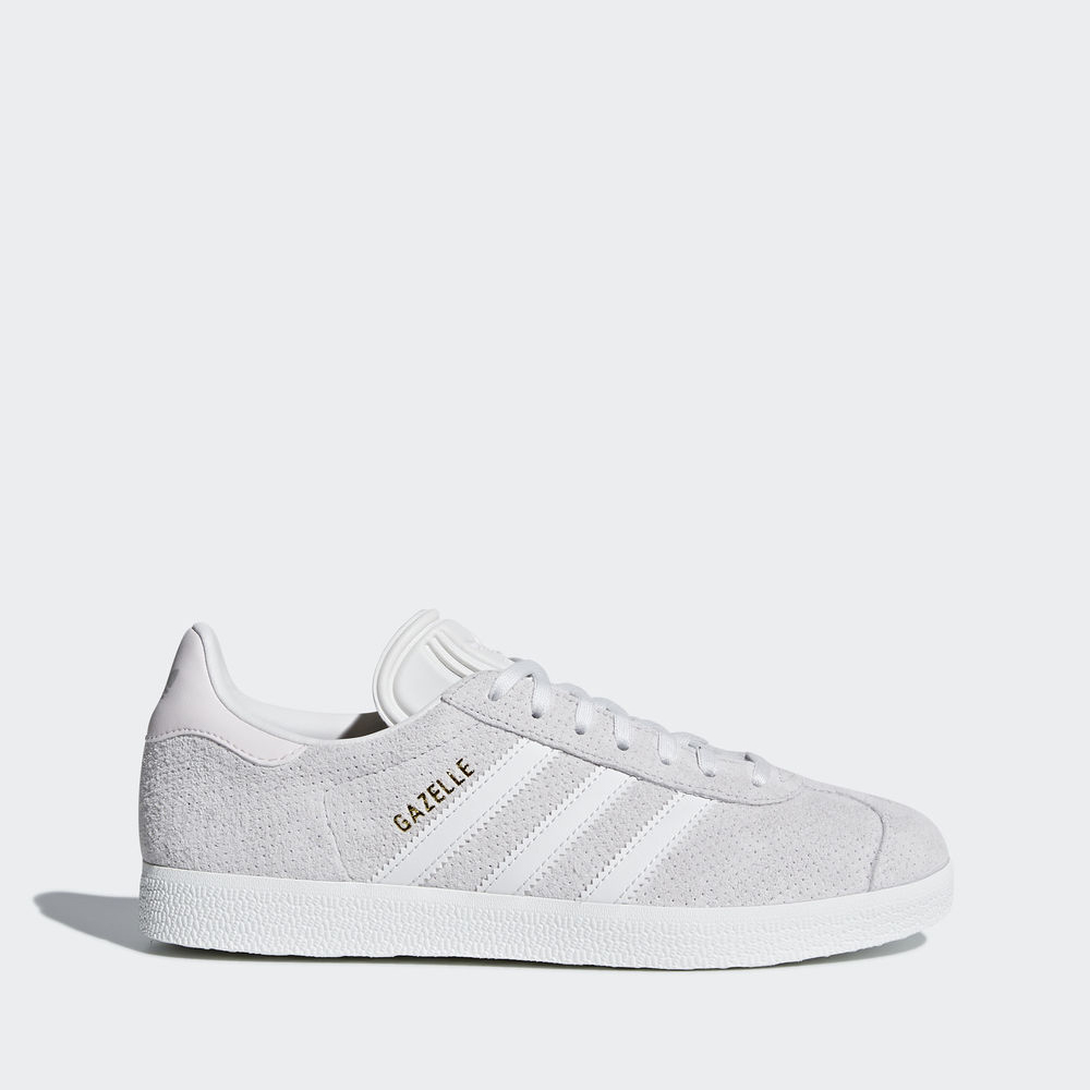 Adidas Gazelle - Originals γυναικεια - Ασπρα/Ασπρα/Μωβ,Μέγεθος: EU 36 – 54 2/3 (920AXWEU)